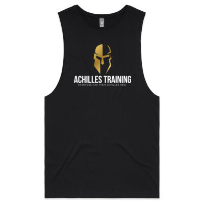 Achilles Training Muscle Tee, Black/Charcoal Thumbnail
